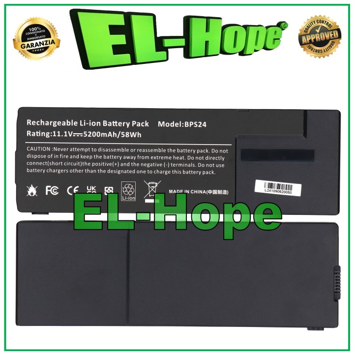 Batterie pour ordinateur portable Sony Vaio VGPBPS24 5200 mAh 11,1 V Noir, e'quivalente a' le originale