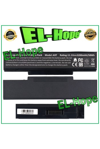 Batterie de ordinateur portable ASUS A9T 916C5280F 5200 mAh 11,1 V 58 Wh, pie'ce de origine