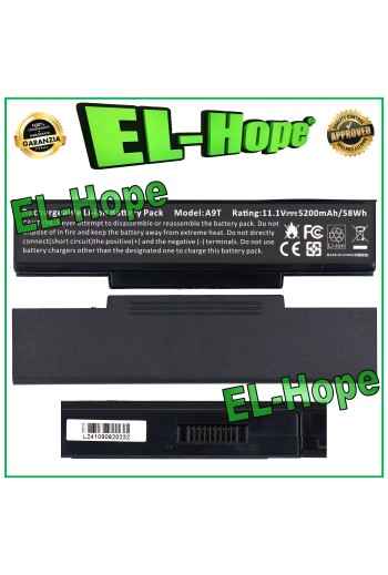 Batterie de ordinateur portable ASUS A9T A33Z A42A9 5200 mAh 11,1 V 58 Wh (Original)