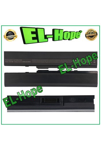 Batterie pour ordinateur portable ASUS A31-K52 5200 mAh 11,1 V 58 Wh, noire, e'quivalente a' le originale