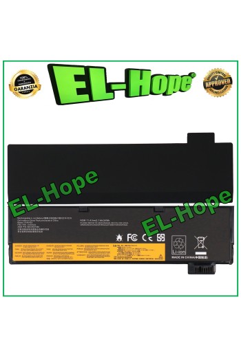Batterie pour ordinateur portable Lenovo 01AV422, 2110 mAh, 11,4 V, 24 Wh, noire, e'quivalente a' le originale