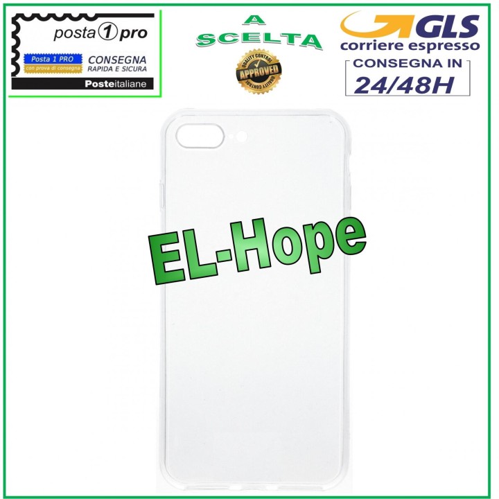 Coque de protection transparente pour Apple iPhone 8 Plus, pare-chocs en TPU