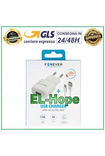 Chargeur de batterie de voyage universel pour ZTE 5 V 10 W + câble micro USB 1,2 m Blanc