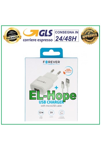 CHARGEUR DE BATTERIE DE VOYAGE UNIVERSEL POUR SONY 5V 10W + CÂBLE MICRO USB 1,2 m BLANC