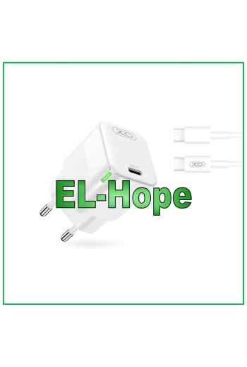 Chargeur de batterie universel a' charge rapide pour VIVO 30 W Travel + câble type C blanc