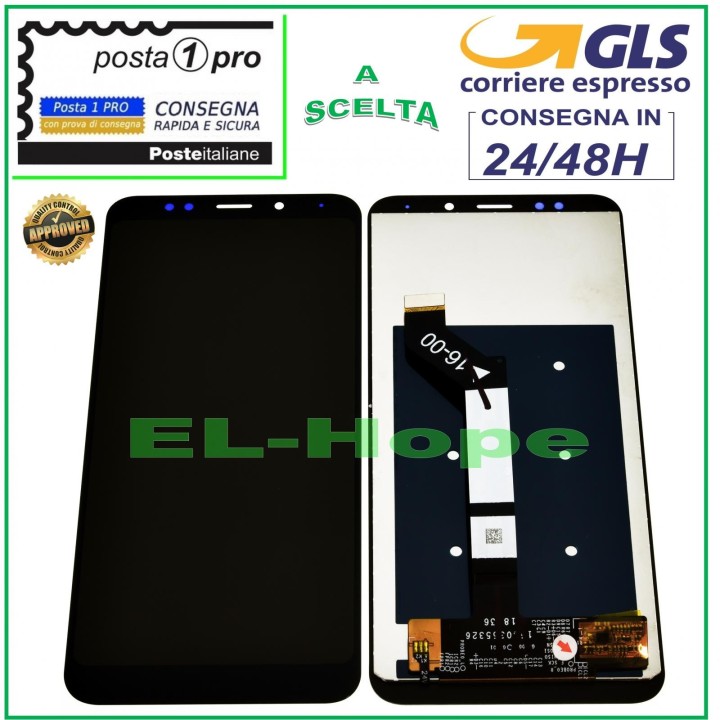 Écran LCD tactile en verre noir pour Xiaomi Redmi MEE7, MEG7 et MET7