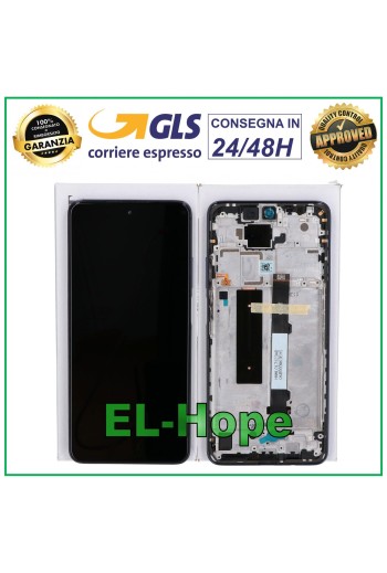Écran tactile LCD de origine pour Xiaomi Redmi Note 9 Pro 5G 2020, cadre bleu