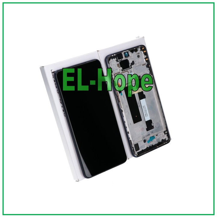 Écran tactile LCD de origine Xiaomi Redmi Note 9 Pro 5G 2020, cadre bleu