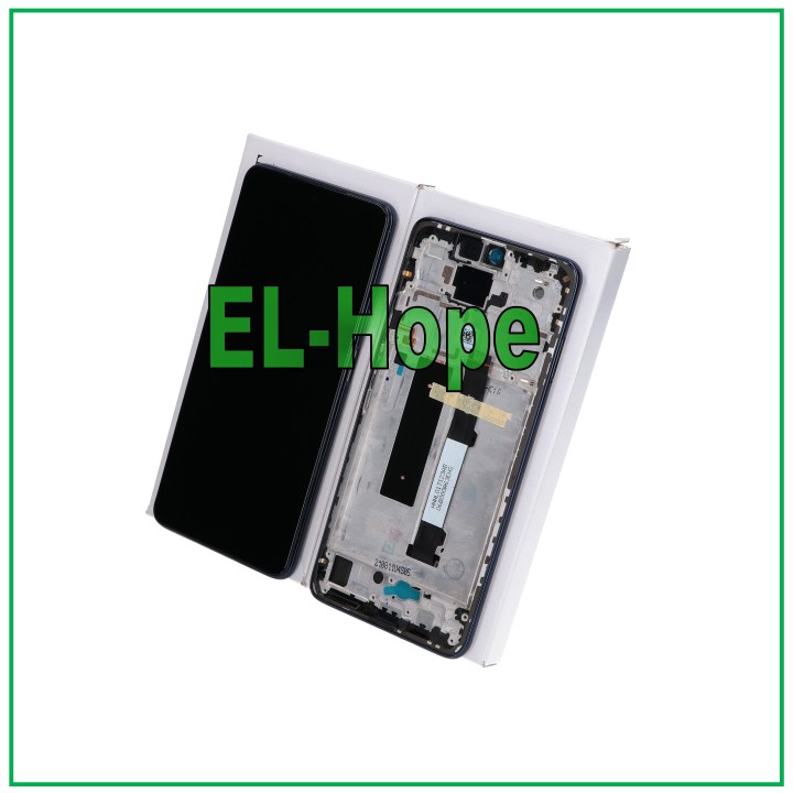 Écran tactile LCD de origine Xiaomi Redmi Note 9 Pro 5G 2020, cadre bleu