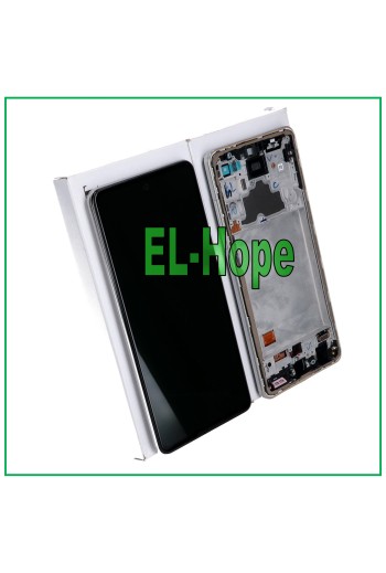 Écran LCD de origine avec batterie pour Samsung Galaxy A72 SM-A726 5G, châssis tactile blanc