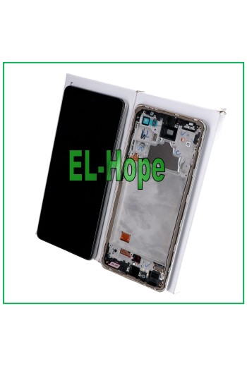 Écran LCD de origine avec batterie pour Samsung Galaxy A72 SM-A726 5G, châssis tactile blanc