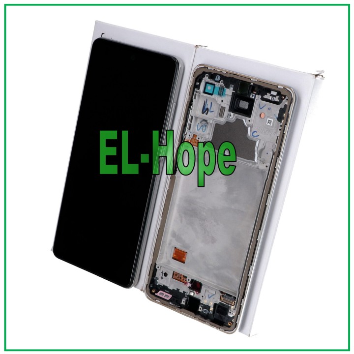 Écran et batterie de origine pour Samsung A72 SM-A726 5G tactile, cadre blanc GH82-25541D