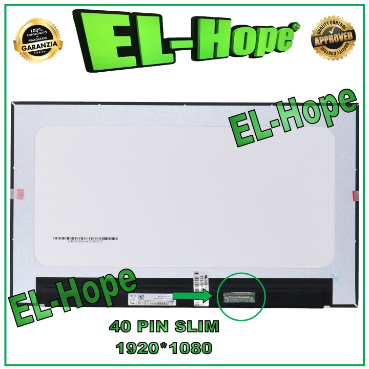 Écran LCD NV156FHM-T0A pour ordinateur portable 15,6 pouces, 40 broches, fin, 1920 x 1080, FHD, LED