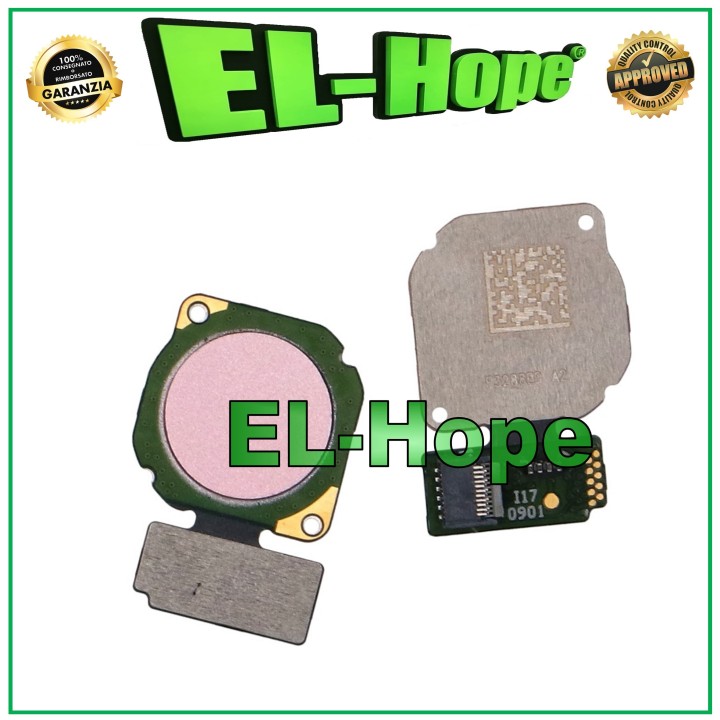 Cle' plate avec capteur de empreintes digitales pour Huawei P20 Lite ANE-LX1 Rose