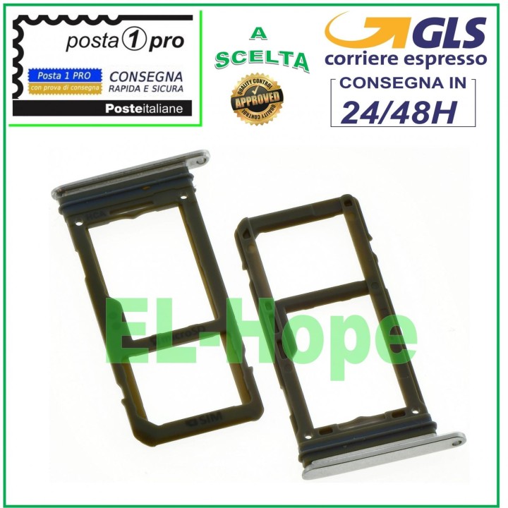 COMPARTIMENT POUR CARTE + CARTE MICRO SD SAMSUNG GALAXY S8 PLUS SM-G955F ARGENT