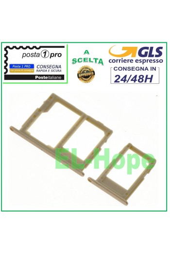 COMPARTIMENT POUR CHARIOT À FENTES SUPPORT NANO SIM CARTE SD SAMSUNG GALAXY J5 SM J530 F 2017 OR