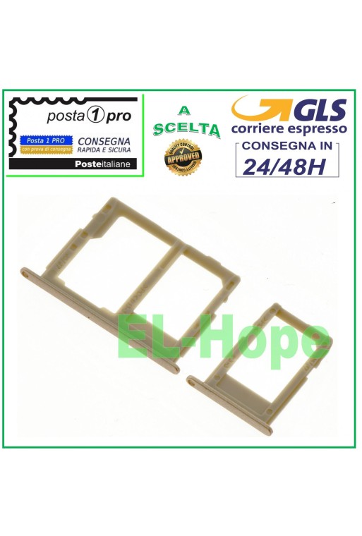 COMPARTIMENT POUR CHARIOT À FENTES SUPPORT NANO SIM CARTE SD SAMSUNG GALAXY J5 SM J530 F 2017 OR