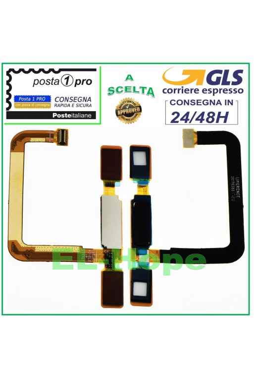 CAPTEUR De EMPREINTES DIGITALES FLAT HOME POUR NOKIA 6 2017 TA-1003 NOIR