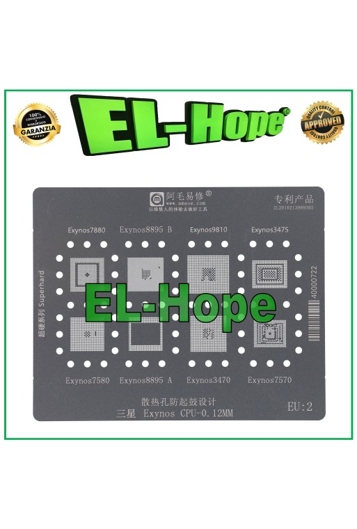 POCHOIR REBALLING COUCHE AMAOE EU2 POUR SAMSUNG EXYNOS 7580 S8895A 3470 7570
