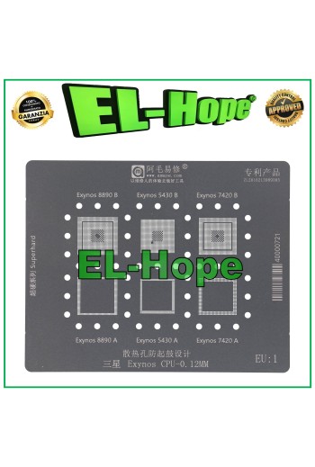POCHOIR DE REBALLAGE AMAOE POUR SAMSUNG EXYNOS 8890B 5430B 7420B 8890A 5430A 7420A