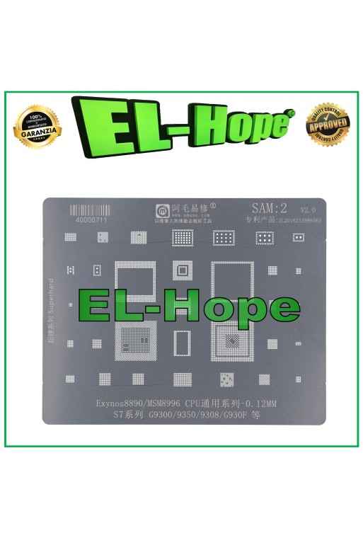 CARTE MÈRE À COUCHE DE POCHOIR EXYNOS 8890 AMAOE SAM2 POUR SAMSUNG S7 SM-G930 MSM8996