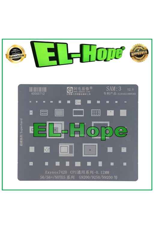 CARTE MÈRE STENCIL EXYNOS 7420 AMAOE SAM3 POUR SAMSUNG SM G9200 / 9250 / N9200