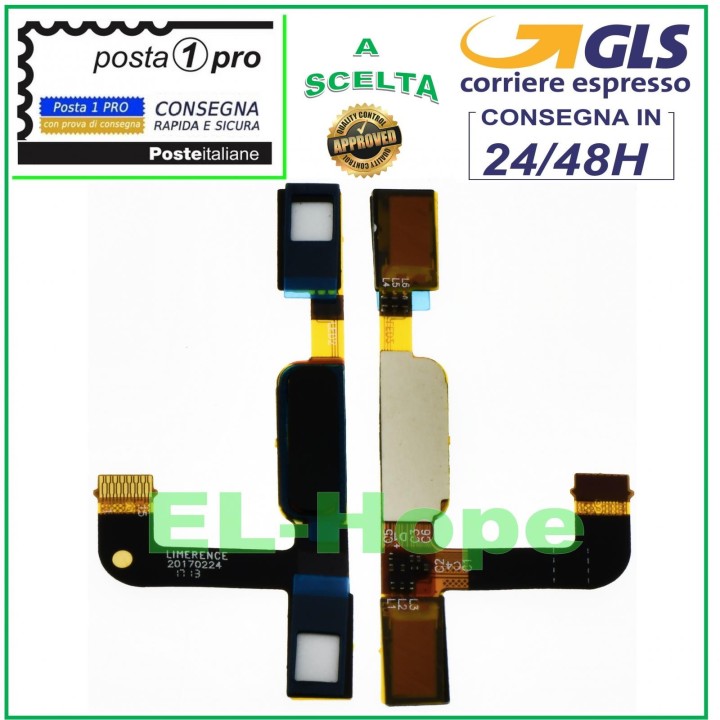 Capteur de empreintes digitales pour cle' de maison plate Nokia 5 2017 ZVFE475 Noir