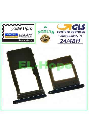 SUPPORT CARTE SIM + MICRO SD POUR SAMSUNG GALAXY A7 2017 SM A720 F NOIR