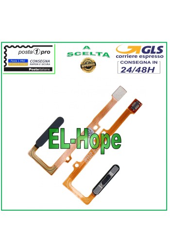 Cle' plate avec capteur de empreintes digitales pour Huawei Nova 5T YAL-L71 Noir