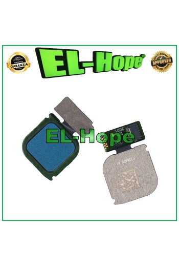 Cle' plate avec capteur de empreintes digitales pour Huawei P10 Lite WAS-LX1A Bleu