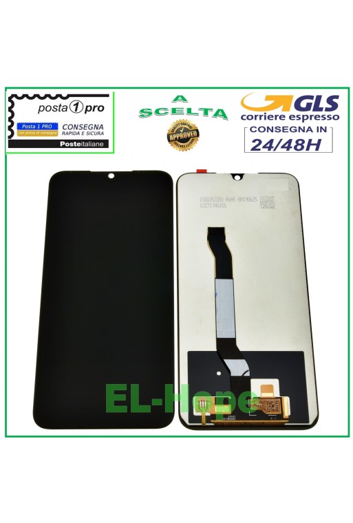 Écran LCD tactile en verre noir pour Xiaomi Redmi Note 8 (2021) M1908C3JGG