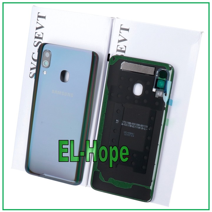 Coque arrie're originale en verre noir pour Samsung Galaxy A40 SM-A405