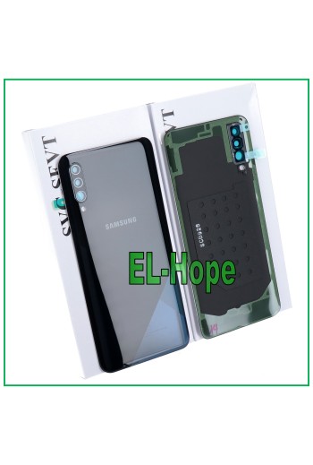 Coque arrie're originale en verre noir pour Samsung Galaxy A30S SM-A307