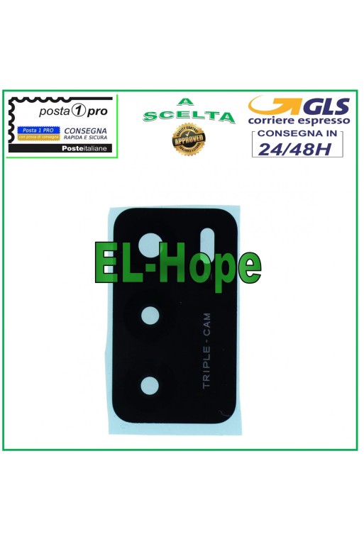 Verre de lentille de came'ra arrie're pour OPPO A54S CPH2273 Objectif de came'ra arrie're