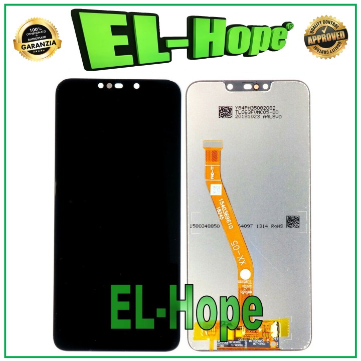 Écran LCD tactile en verre noir pour Huawei Mate 20 Lite SNE-LX1 AL00