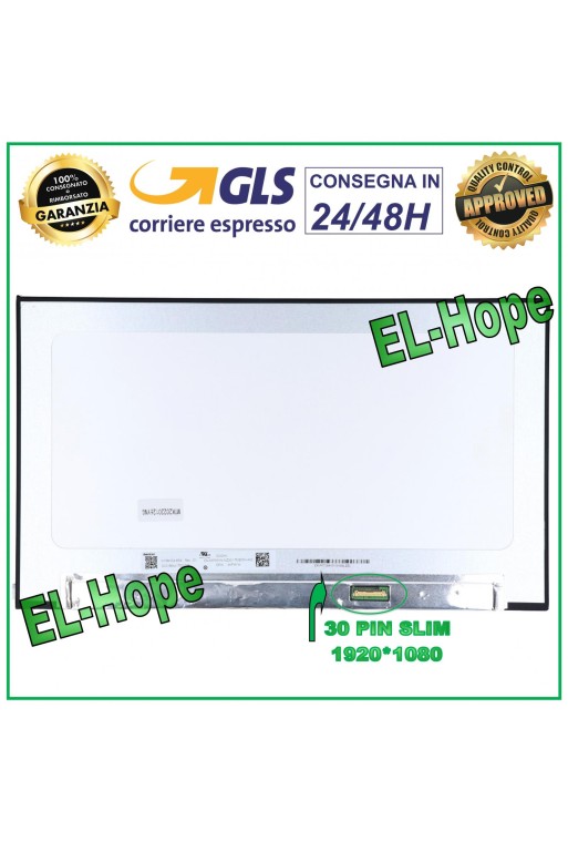 Écran LCD NV156FHM-N6C V8 pour ordinateur portable 15,6 pouces, 30 broches, fin, 1920 x 1080, FHD, LED