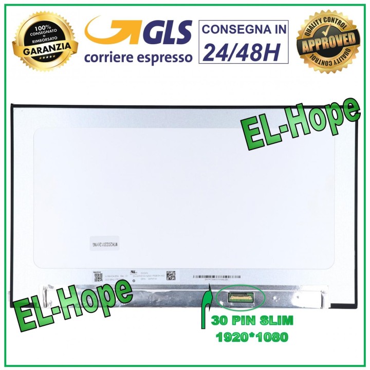 ÉCRAN NV156FHM-N4T ORDINATEUR PORTABLE 15,6 30 BROCHES SLIM 1980*1920 FHD ÉCRAN LED