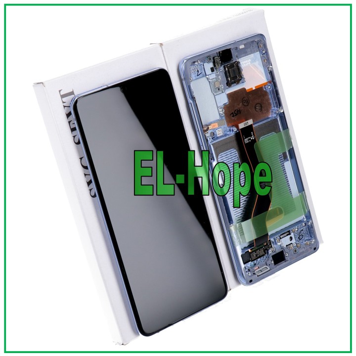 Cadre de origine pour e'cran tactile Samsung S20+ Plus SM-G985 G986 violet GH82-22134K