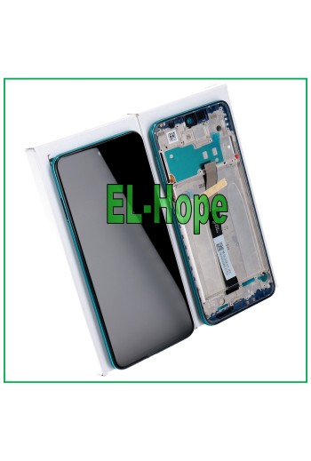 Écran LCD et tactile de origine pour Xiaomi Redmi Note 9S M2003J6 M2003J6A1G, cadre bleu