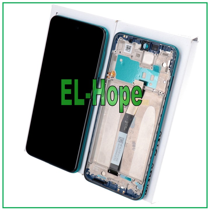 Écran LCD et tactile de origine pour Xiaomi Redmi Note 9S M2003J6 M2003J6A1G, cadre bleu
