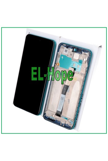 Écran LCD et tactile de origine pour Xiaomi Poco M2 Pro MZB9623IN M2003J6CI, cadre bleu