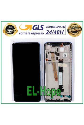 Écran LCD + cadre de origine Xiaomi Poco X3 NFC M2007J20CI Écran tactile bleu