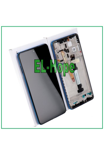Écran LCD + cadre de origine Xiaomi Poco X3 NFC M2007J20CI Écran tactile bleu