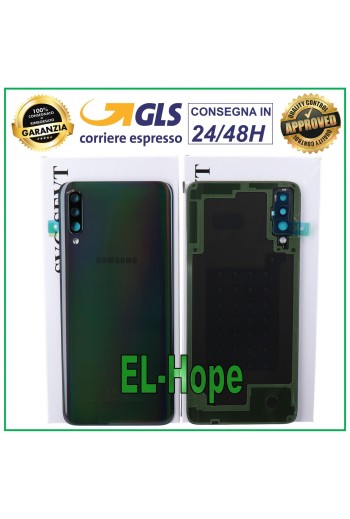 Coque arrie're originale en verre noir pour Samsung Galaxy A70 SM-A705