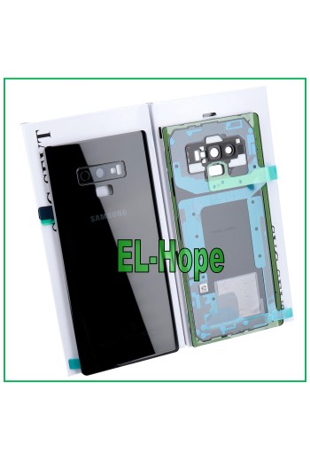Coque arrie're et cache batterie de origine pour Samsung Galaxy Note 9 SM-N960, noir