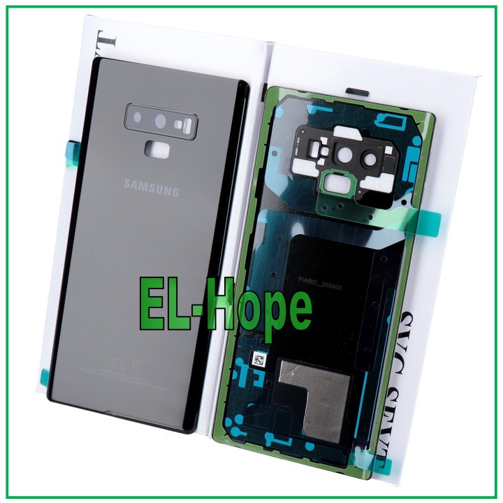 Coque arrie're et cache batterie de origine pour Samsung Galaxy Note 9 SM-N960, noir