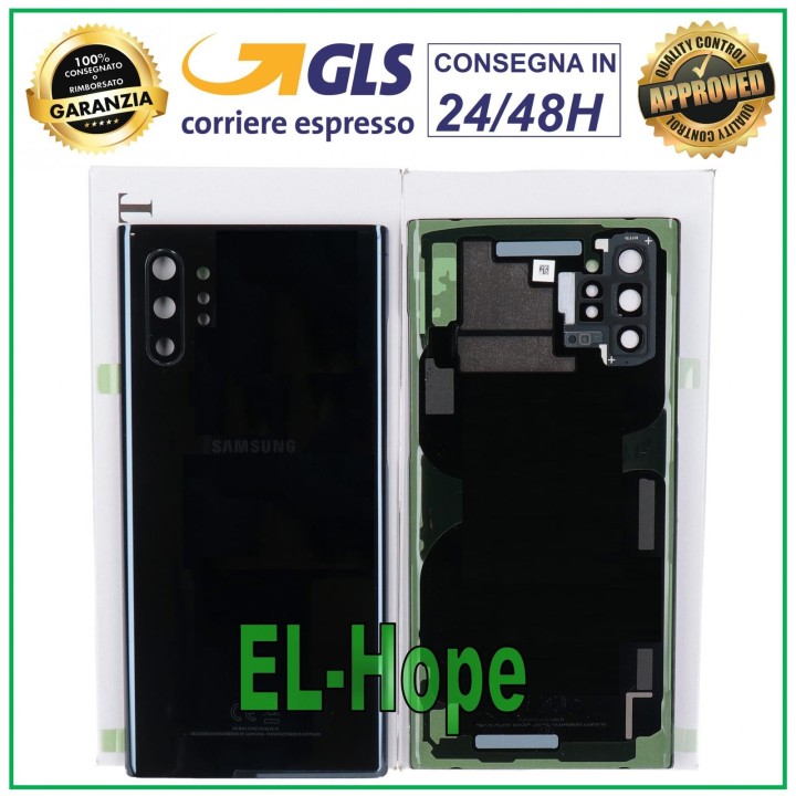 Coque de batterie noire de origine pour Samsung Galaxy Note 10 Plus SM-N975F