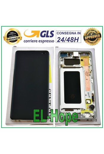 Écran LCD de origine Samsung Galaxy S10 Plus SM-G975F Écran tactile Prisma Silver