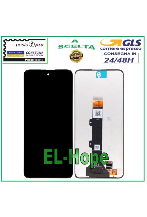 Écran LCD tactile noir pour Motorola Moto E32 XT2227 XT-2227