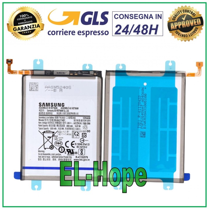 Batterie de origine Samsung Galaxy A13 SM-A137F EB-BA217ABY 4900 mAh